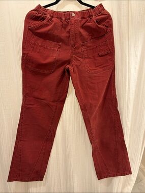 FP Movement by Free voyager high waisted  Rust Red Straight-Leg Utility Pants